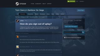 How do you sign out of uplay? :: Tom Clancy's Rainbow Six Siege ...