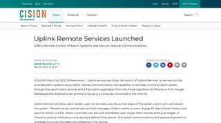 Uplink Remote Services Launched - PR Newswire