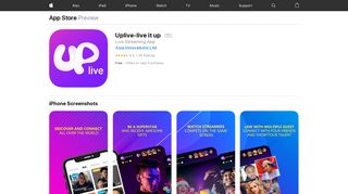 Uplive-live it up on the App Store - iTunes - Apple