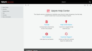 Uplynk Help Center
