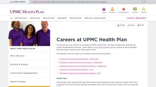Health Care Careers | UPMC Health Plan