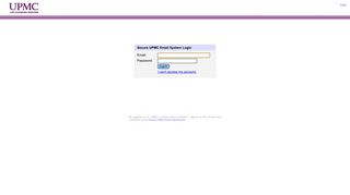Login to UPMC Secure Email
