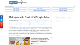 Mail.upmc.edu Email UPMC Login Guide | Today's Assistant