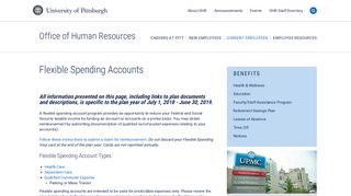 Flexible Spending Accounts | Human Resources | University of ...