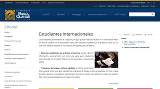 International Students - Universidad Pablo de Olavide, Seville - Upo