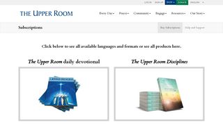 Buy Subscriptions - The Upper Room