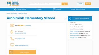 Aronimink Elementary School Profile (2018-19) | Drexel Hill, PA