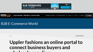 Uppler fashions an online portal to connect business buyers and ...