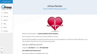 UPress WEbsite Monitoring System