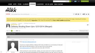 Callaway Shutting Down Upro 12/31/2014 (Merged) - GPS/Range ...