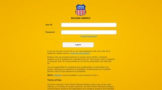 Union Pacific: Log In