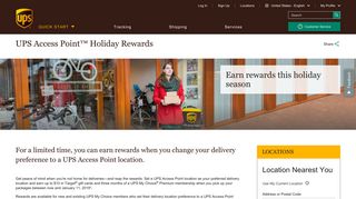 UPS | UPS Access Point Holiday Rewards - United States - UPS.com
