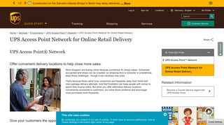 UPS Access Point Network for Online Retail Delivery | UPS - Germany