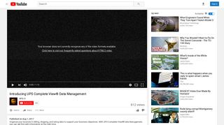 Introducing UPS Complete View® Data Management - YouTube
