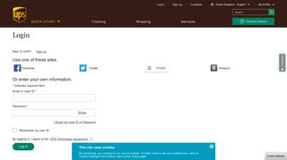 Login: UPS - United Kingdom - UPS.com