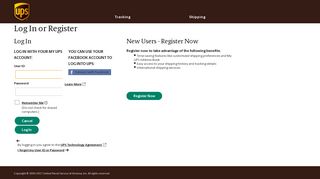 UPS Login - UPS.com