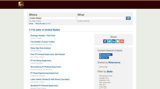 UPS Jobs - Jobs in United States