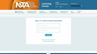 Log In | NSTA Learning Center