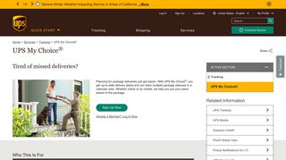 UPS My Choice® | UPS Services - UPS.com