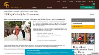 UPS My Choice® for Ecommerce | UPS - Belgium - UPS.com