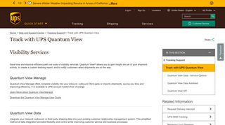 Track with UPS Quantum View: UPS - United States - UPS.com