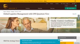 Global Logistics Management with UPS Quantum View | UPS - Germany