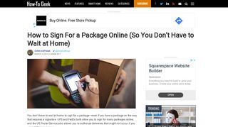 How to Sign For a Package Online (So You Don't Have to Wait at Home)