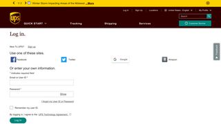 Log in | UPS - United States - UPS.com