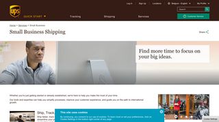 Small Business Shipping | UPS - Belgium - UPS.com