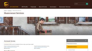 Shareowner Services | UPS