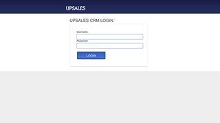 Upsales CRM - Customer login