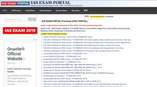 IAS EXAM PORTAL (Formerly UPSC PORTAL) | IAS EXAM PORTAL ...
