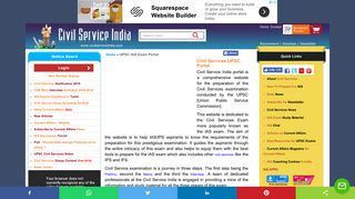UPSC Portal, IAS Portal, IAS Exam Portal, UPSC ... - Civil Service India
