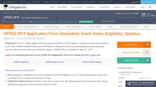 UPSEE 2019 Application Form (Available), Eligibility, Exam Dates ...