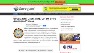 UPSEE 2018: Counselling, Cut-off, UPTU Admission Process