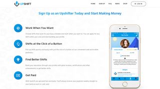 Upshifter Sign Up - UpShift