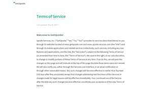 Terms of Service | GetUpside cash back app