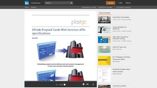 Visa Prepaid Cards Web Services API - SlideShare