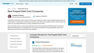 Top 10 Best Prepaid Debit Cards | ConsumerAffairs