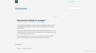 What payment methods are accepted? – GetUpside