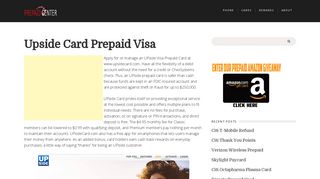 www.upsidecard.com - Prepaid Visa Upside Account |