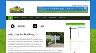 Real Post – Quality Real Estate Sign Installers Since 1985!