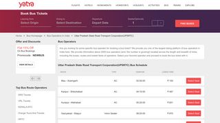 Uttar Pradesh State Road Transport Corporation(upsrtc) Bus Tickets ...