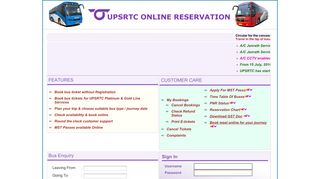 Welcome to Online Reservation System-UPSRTC