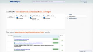 Www.classroom.upstairssolutions.com log in analysis at MainKeys