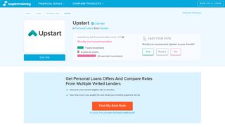 Upstart Reviews - Personal Loans - SuperMoney