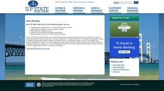 Home Banking - UP State Credit Union
