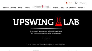 Poker Coaching | The Upswing Poker Lab | Crush No Limit Hold'em