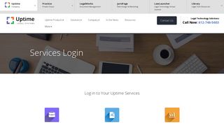 Services Login - Uptime Legal Systems