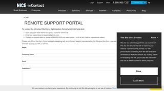 Remote Support Portal - NICE inContact